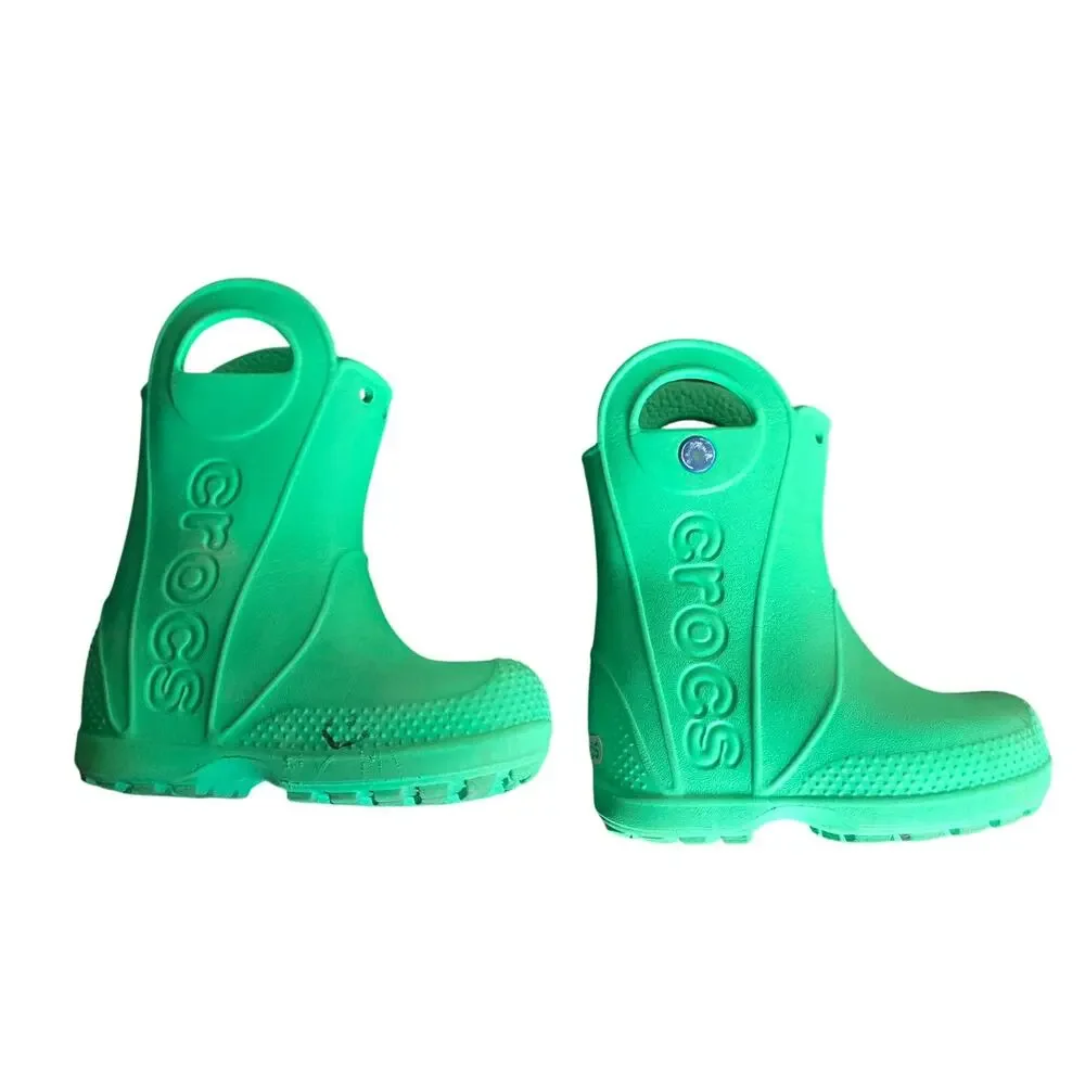 Crocs Green Handle It Rain Boots Size: 6